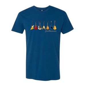 👕NWOT Joe Bonamassa graphic tee, blue, guitar motif, XXL